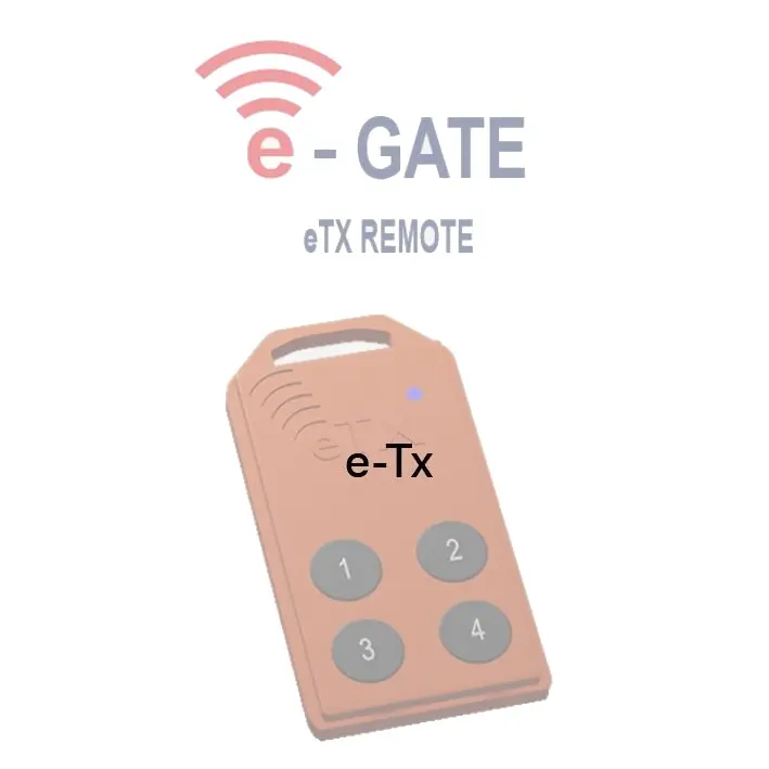 [ET348] E- TX Remote 4 Button Gate Automation