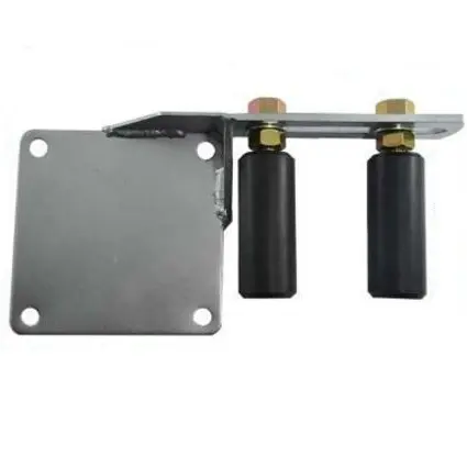 [WH252] End Wall/Post Top Guide Bracket with 2 rollers 100x40mm - left side.