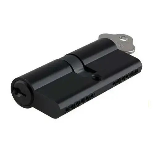 [KB705] Euro Key Barrel, 70mm Full Cylinder, Keyed Different - Black