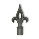 Aluminium Fence Spear: Victoria Female Round to fit over 19mm Round Tube