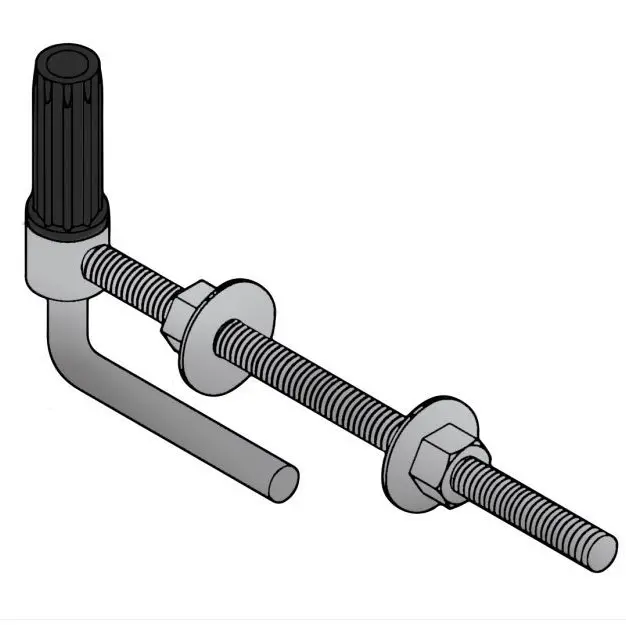 [HN561] Anti-Twist Farm Gate Hinge - 275x25NB