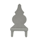 Aluminium Fence Spear: Windsor to fit inside 50x10mm