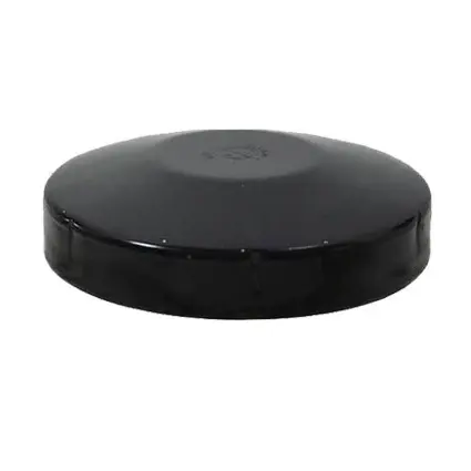 [CPSR555B] Galvabond Round End Cap 90mm (80NB) Black