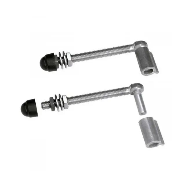 [HN464] Locinox Aluminium Light Gate Hinges - 50x50mm Frame - Pair