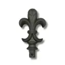 Aluminium Spear: Rose for Square Bar to fit inside 25x25mm SHS