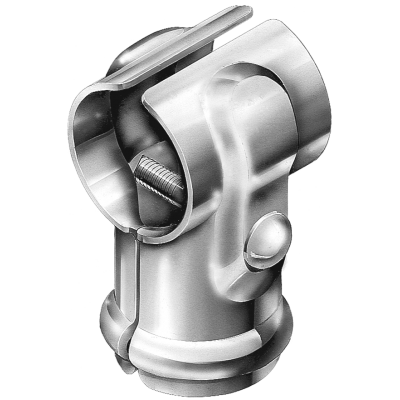 [HN320] Galvanised Thru Butt Tee Tube Connector - 32NB x 40NB