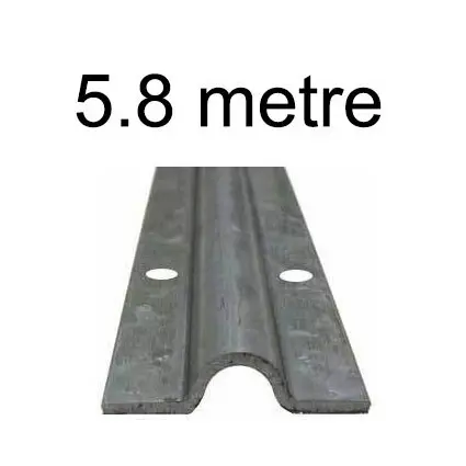 [RT390] Galvanised steel U Groove Above Ground Floor Track for Sliding Gates 5.8 Metres (pick up only)
