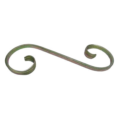 Double Scroll 700x240x20x6mm - Zinc Plated