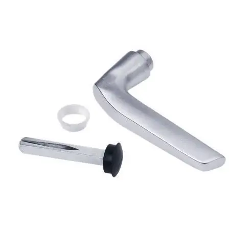 [GH009] Locinox Insert Mortice Lock Handle - 3006M-2 Half Handle - Aluminium in Satin Chrome Silver