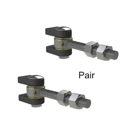 [HN256] Gatemaster Zinc Plated Adjustable Swing Gate Hinge - 20mm Pin, 145mm Neck, Up To 300kg - Pair