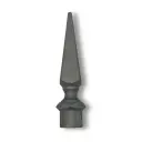 Aluminium Fence Spear: Knight Male to fit inside 16mm Round Tube