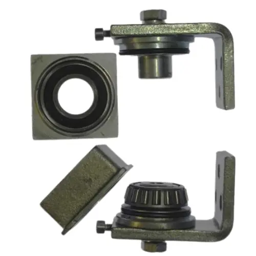 Aluminium Insert Bolt-On Bearing Hinges For 40x40mm Aluminium Tube - Up To 350kg - Pair