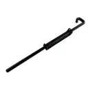 Heavy Duty Steel Drop Bolt 400mm Long 12mm Dia - Black