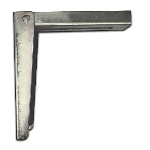[BKGB310] Sliding Gate Guide Angle Bracket - 210x225mm, To Suit M16, Silver