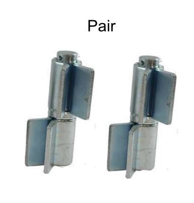 [HGSK249] Zinc Plated Weld-On Shackle Hinges - Silver, 16mm Pin, 150kg - Pair