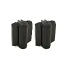 D&D TruClose Adjustable Self Closing Hinges - 70kg, Black, For Metal, 21mm Gap, No Legs - Pair