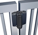 D&D TruClose Adjustable Self Closing Hinges - 70kg, Black, For Metal, 19mm Gap, No Legs - Pair