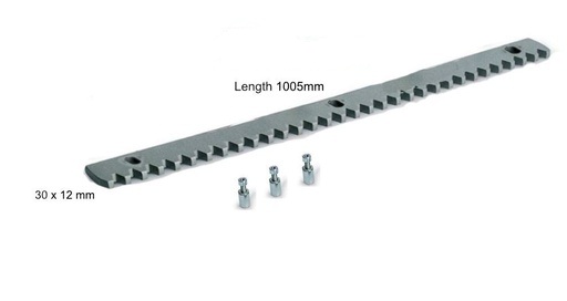 Heavy duty Steel Rack for Sliding Gates 1005x30x12mm long