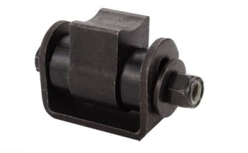 Zinc Plated Steel Weld-On Bearing Hinge - Rusted Finish, Up To 450kg - Single