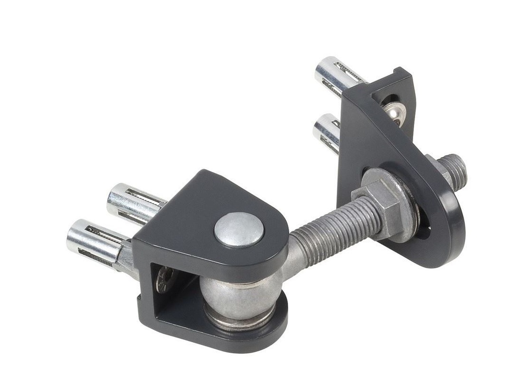 [HN026] Locinox BOLTONHD Galvanised Adjustable Swing Gate Hinge - 16mm pin, 4D 180° Rotation - Pair
