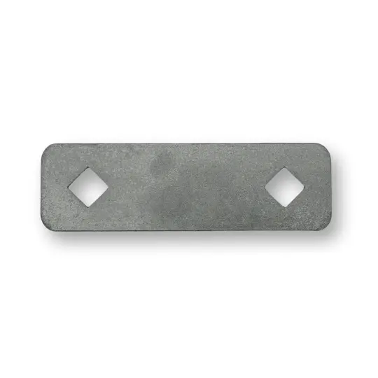 [HN174] Round Tube Hinge Strap Back Plate - 138x40x5mm, To Suit 32NB - Single