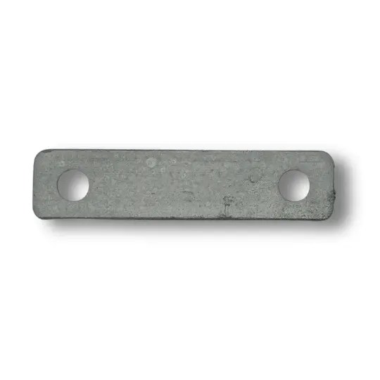 [HN168] Round Tube Hinge Strap Back Plate - 86x25x3mm, To Suit 20NB - Single