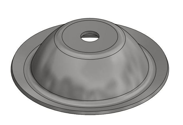 [SE886] Industrial Steel Pallet Feet -135mm Round, Zinc Finish