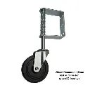 Jockey Wheel with Spring Swing Gate Support 125mm Dia for Gate Max 100 kg