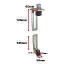 Light Swing Gate Hinges - 25x25mm Frame - Pair