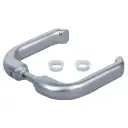 Locinox Insert Mortice Lock Handle - 3006S - Aluminium in Satin Chrome Silver - Pair