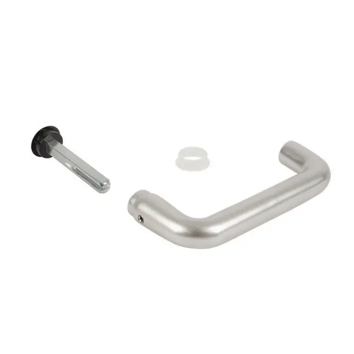 [GH006] Locinox Insert Mortice Lock Handle - 3006A-2 Anti Panic - Aluminium in Satin Chrome Silver