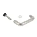 Locinox Insert Mortice Lock Handle - 3006A-2 Anti Panic - Aluminium in Satin Chrome Silver