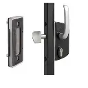 50 mm Locinox Industrial Manual Sliding Gate Lock profile Black colour with Keep