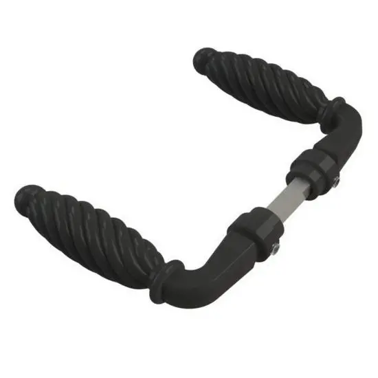 [GH018] Locinox Insert Mortice Lock Handle - 3006FA - Plastic in Matt Black - Pair