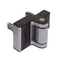 Locinox Puma Adjustable Swing Gate Hinges - Silver - Pair