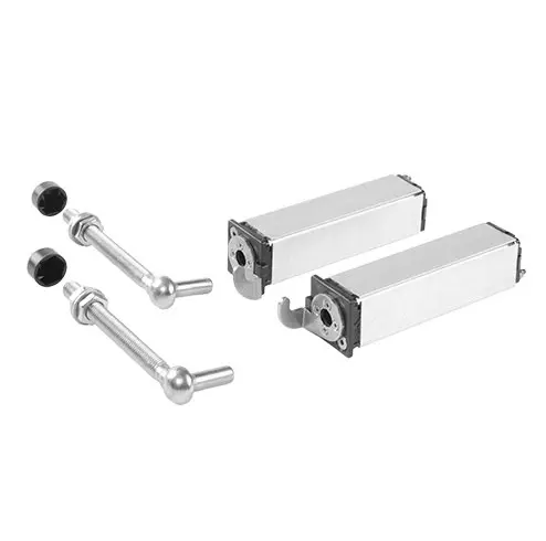 [HGHC920] Locinox Swing40 Self-Closing Light Gate Hinges - 40x40mm Frame, 130mm Thread, Up To 75kg - Pair