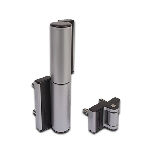 Locinox Tiger Hydraulic Swing Gate Closer and Compact hinge all in One, 75kg, Up To 1100mm - Silver, 75kg, Up To 1100mm - Set