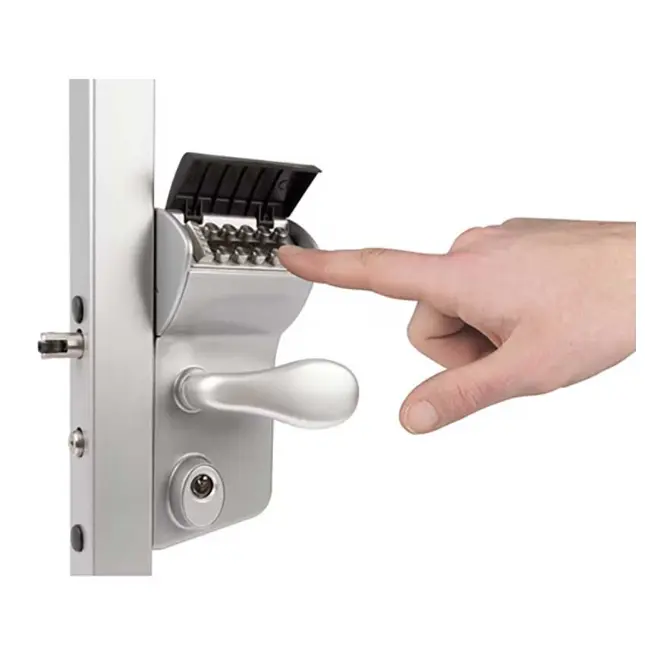 [FK552] Locinox VINCI - SURFACE MOUNTED MECHANICAL CODE LOCK for 40-60 mm Square - Silver