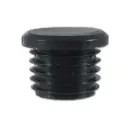 Long Neck Plastic Round Cap 40NB or 48.3mm Black