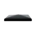 Low Profile Galvabond End Cap to fit tube size 200x200mm Black