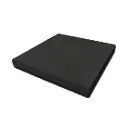 Low profile Steel End Cap 100x100mm Black