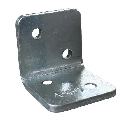 Angle Bracket 50x50mm 5mm Thickness Zinc 4 Holes