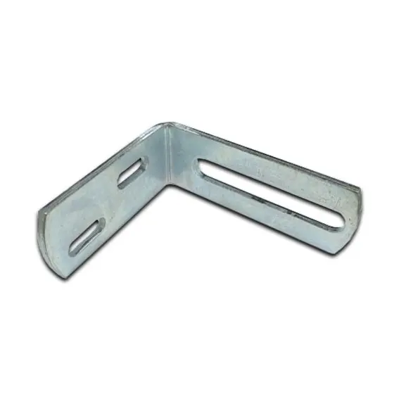 [BKGB307] Sliding Gate Guide Angle Bracket - 165x110mm, To Suit M16, Silver
