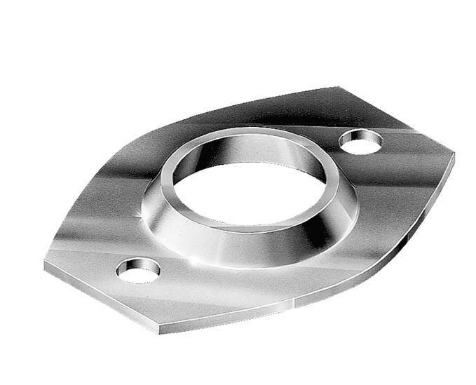Oval Steel Post Base Plate Sleeve insert for Round Post size 40NB (48.5mm OD)