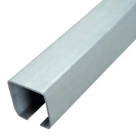 [RT202] Galvanised Steel Overhead/Hanging Sliding Gate Track 50mm - Type A, up to 200kg, 5.8m Length  (pick up only)