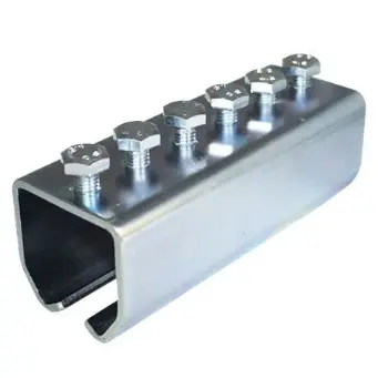 [BK250] Steel Overhead Sliding/Hanging Gate Track Joiner - Type A, up to 120kg