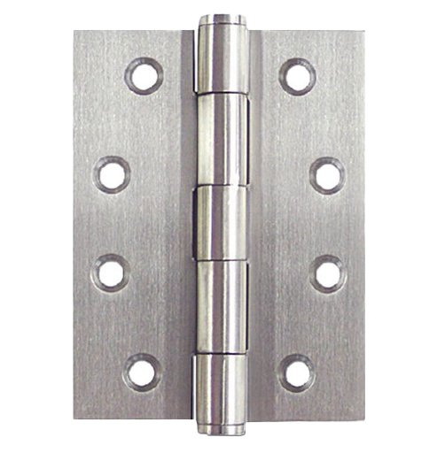 Pair - Zinc Plated Steel Butt Hinges - 100x75x2.5mm, Zinc Finish