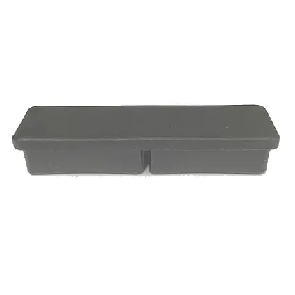 [CPPR423] Plastic End Cap/ Tube insert for Tube 65x16mm (1.2-1.4mm) With Gap in Grey
