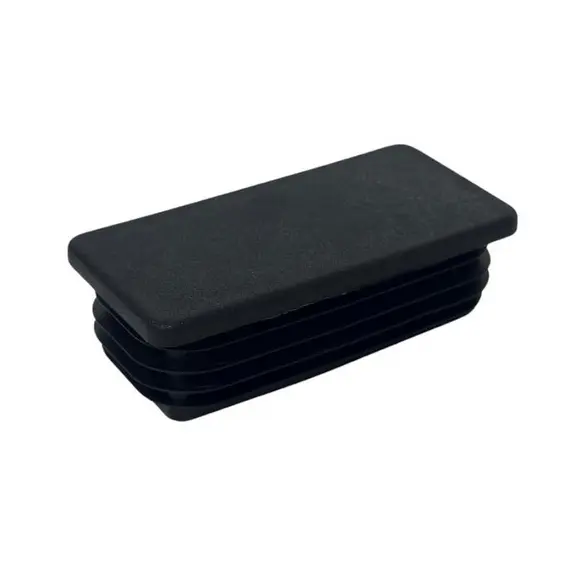 [CPPR536] Plastic Rectangular Cap 150x50mm (2-4mm)- Black