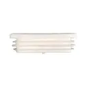 Plastic Rectangular End Cap / Tube insert for Tube 75x25mm White (1-3mm)